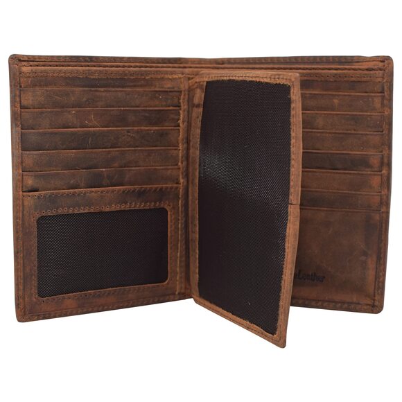 Handbags - 4439 Bifold Leather RFID Blocking Wallet & | Leather Holder With 20 Slots